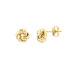 Load image into Gallery viewer, 14K Yellow Gold Love Knot Post Push Back Earrings
