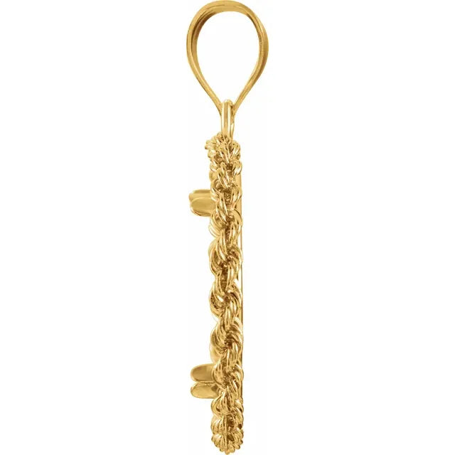 14K Yellow Gold Coin Holder for 19mm x 1.1mm Coins or Mexican 5