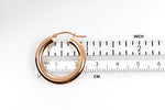 Load image into Gallery viewer, 14K Rose Gold Round Classic Hoop Earrings 25mm x 4mm
