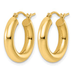 Load image into Gallery viewer, 10K Yellow Gold Round Classic Hoop Earrings 20mm x 4mm
