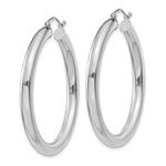 Load image into Gallery viewer, 10K White Gold Round Classic Hoop Earrings 40mm x 4mm
