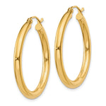 Carica l'immagine nel visualizzatore di Gallery, 10K Yellow Gold Round Classic Hoop Earrings 30mm x 3mm
