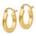 Charger l'image dans la galerie, 10K Yellow Gold Round Classic Hoop Earrings 17mm x 3mm
