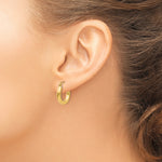 Charger l'image dans la galerie, 10K Yellow Gold Round Classic Hoop Earrings 17mm x 3mm
