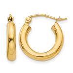 Charger l'image dans la galerie, 10K Yellow Gold Round Classic Hoop Earrings 17mm x 3mm
