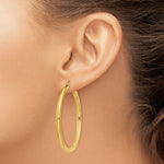 Load image into Gallery viewer, 10K Yellow Gold Round Classic Hoop Earrings 45mm x 3mm
