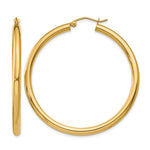Load image into Gallery viewer, 10K Yellow Gold Round Classic Hoop Earrings 45mm x 3mm
