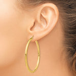 Carica l'immagine nel visualizzatore di Gallery, 10K Yellow Gold Round Classic Hoop Earrings 50mm x 3mm
