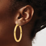 이미지를 갤러리 뷰어에 로드 , 10K Yellow Gold Round Classic Hoop Earrings 40mm x 4mm
