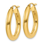 Load image into Gallery viewer, 10K Yellow Gold Round Classic Hoop Earrings 25mm x 4mm
