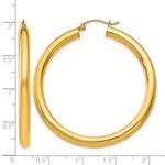 Załaduj obraz do przeglądarki galerii, 10K Yellow Gold Round Classic Hoop Earrings 45mm x 4mm

