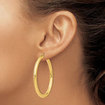Load image into Gallery viewer, 10K Yellow Gold Round Classic Hoop Earrings 50mm x 4mm
