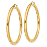 画像をギャラリービューアに読み込む, 10K Yellow Gold Round Classic Hoop Earrings 55mm x 4mm
