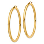Load image into Gallery viewer, 10K Yellow Gold Round Classic Hoop Earrings 60mm x 4mm

