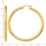Load image into Gallery viewer, 10K Yellow Gold Round Classic Hoop Earrings 60mm x 4mm
