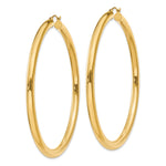 Carica l'immagine nel visualizzatore di Gallery, 10K Yellow Gold Round Classic Hoop Earrings 65mm x 4mm
