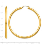 Carica l'immagine nel visualizzatore di Gallery, 10K Yellow Gold Round Classic Hoop Earrings 65mm x 4mm
