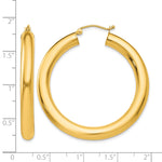 Lade das Bild in den Galerie-Viewer, 10K Yellow Gold Round Classic Hoop Earrings 40mm x 5mm
