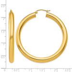 Carregar imagem no visualizador da galeria, 10K Yellow Gold Round Classic Hoop Earrings 50mm x 5mm

