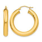 Carica l'immagine nel visualizzatore di Gallery, 10K Yellow Gold Round Classic Hoop Earrings 30mm x 5mm
