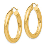 Carica l'immagine nel visualizzatore di Gallery, 10K Yellow Gold Round Classic Hoop Earrings 35mm x 5mm
