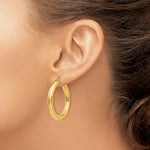 Carica l'immagine nel visualizzatore di Gallery, 10K Yellow Gold Round Classic Hoop Earrings 35mm x 5mm

