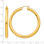 Afbeelding in Gallery-weergave laden, 10K Yellow Gold Round Classic Hoop Earrings 55mm x 5mm
