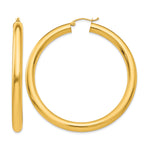 Afbeelding in Gallery-weergave laden, 10K Yellow Gold Round Classic Hoop Earrings 55mm x 5mm
