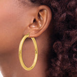 Load image into Gallery viewer, 10K Yellow Gold Round Classic Hoop Earrings 60mm x 5mm
