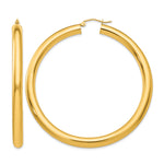 Load image into Gallery viewer, 10K Yellow Gold Round Classic Hoop Earrings 60mm x 5mm
