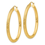 Lade das Bild in den Galerie-Viewer, 10K Yellow Gold Round Diamond Cut Hoop Earrings 45mm x 4mm

