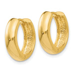 Load image into Gallery viewer, 10k Yellow Gold Hoop Earrings Curved Hinged
