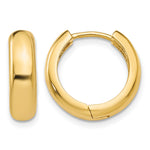 Load image into Gallery viewer, 10k Yellow Gold Hoop Earrings Curved Hinged
