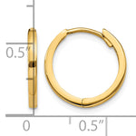 Load image into Gallery viewer, 10k Yellow Gold Hoop Earrings Hinged
