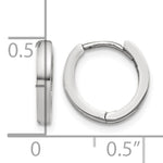 Load image into Gallery viewer, 10k White Gold Hoop Earrings Hinged
