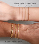 画像をギャラリービューアに読み込む, 14k Yellow Gold 7mm Curb Bracelet Anklet Choker Necklace Pendant Chain
