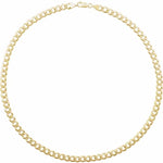 Carregar imagem no visualizador da galeria, 14k Yellow Gold 7mm Curb Bracelet Anklet Choker Necklace Pendant Chain
