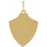 Cargar imagen en el visor de la galería, Platinum 14K Yellow Rose White Gold Sterling Silver Bee Shield Pendant Charm
