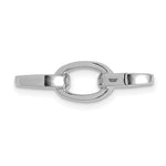 Ladda upp bild till gallerivisning, 14k Yellow White Gold Two Sided Oval Link Push Clasp Lock Pendant Charm Connector Hanger
