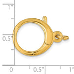 Φόρτωση εικόνας στο εργαλείο προβολής Συλλογής, 14k Yellow White Gold Fancy Large Round Lobster Clasp
