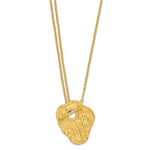 Load image into Gallery viewer, 18k Solid Yellow Gold Diamond Byzantine Pendant Charm Multi Strand Toggle Clasp Necklace
