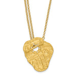 Load image into Gallery viewer, 18k Solid Yellow Gold Diamond Byzantine Pendant Charm Multi Strand Toggle Clasp Necklace
