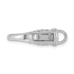 Загрузить изображение в средство просмотра галереи, 18k Yellow White Gold Diamond Fancy Reversible Lobster Clasp 25.25mm x 15.6mm
