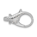 Załaduj obraz do przeglądarki galerii, 18k Yellow White Gold Diamond Fancy Reversible Lobster Clasp 25.25mm x 15.6mm
