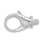 將圖片載入圖庫檢視器 18k Yellow White Gold Diamond Fancy Reversible Lobster Clasp 25.25mm x 15.6mm
