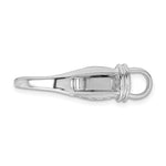 Load image into Gallery viewer, 18k White Gold Diamond Large Fancy Lobster Clasp 32mm x 17.2mm
