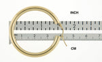 이미지를 갤러리 뷰어에 로드 , 10K Yellow Gold Round Classic Hoop Earrings 40mm x 4mm
