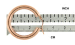 Load image into Gallery viewer, 14K Rose Gold Round Classic Hoop Earrings 30mm x 4mm
