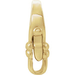 Indlæs billede til gallerivisning 18k 14k Yellow White Gold Fancy Lobster Clasp 13mm x 9.25mm
