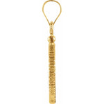 Charger l&#39;image dans la galerie, 14K Yellow Gold Coin Holder for 16.5mm Coins 1/10 oz American Eagle 1/10 South African Krugerrand Screw Top Diamond Cut Bezel Pendant Charm
